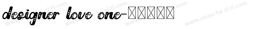 designer love one字体转换